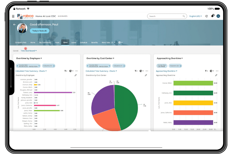 real time data time and labor software